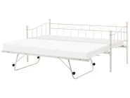 Daybed Metal LOUANNEC 90 x 200 cm (EU Single) Extendable Beige_1118316