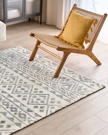 Area Rug 160 x 230 cm Beige and Grey ASPANI