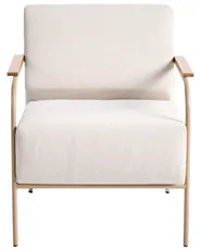 Garden Chair NIMIS with Ottoman Light Beige_1055693
