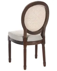 Set van 2 stoelen NIVLOC Hout Donkerbruin/beige_1095729
