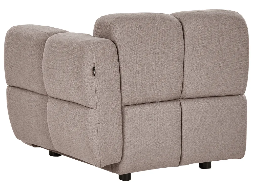 Modular Corner Sofa 4 Seater MAKSABERG Fabric Taupe Right Hand_1136543
