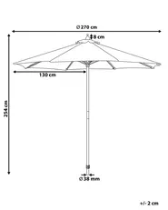 Parasol ogrodowy 270 cm TOSCANA Granatowy_762053