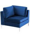 Hoeksectie fluweel blauw EVJA_859626