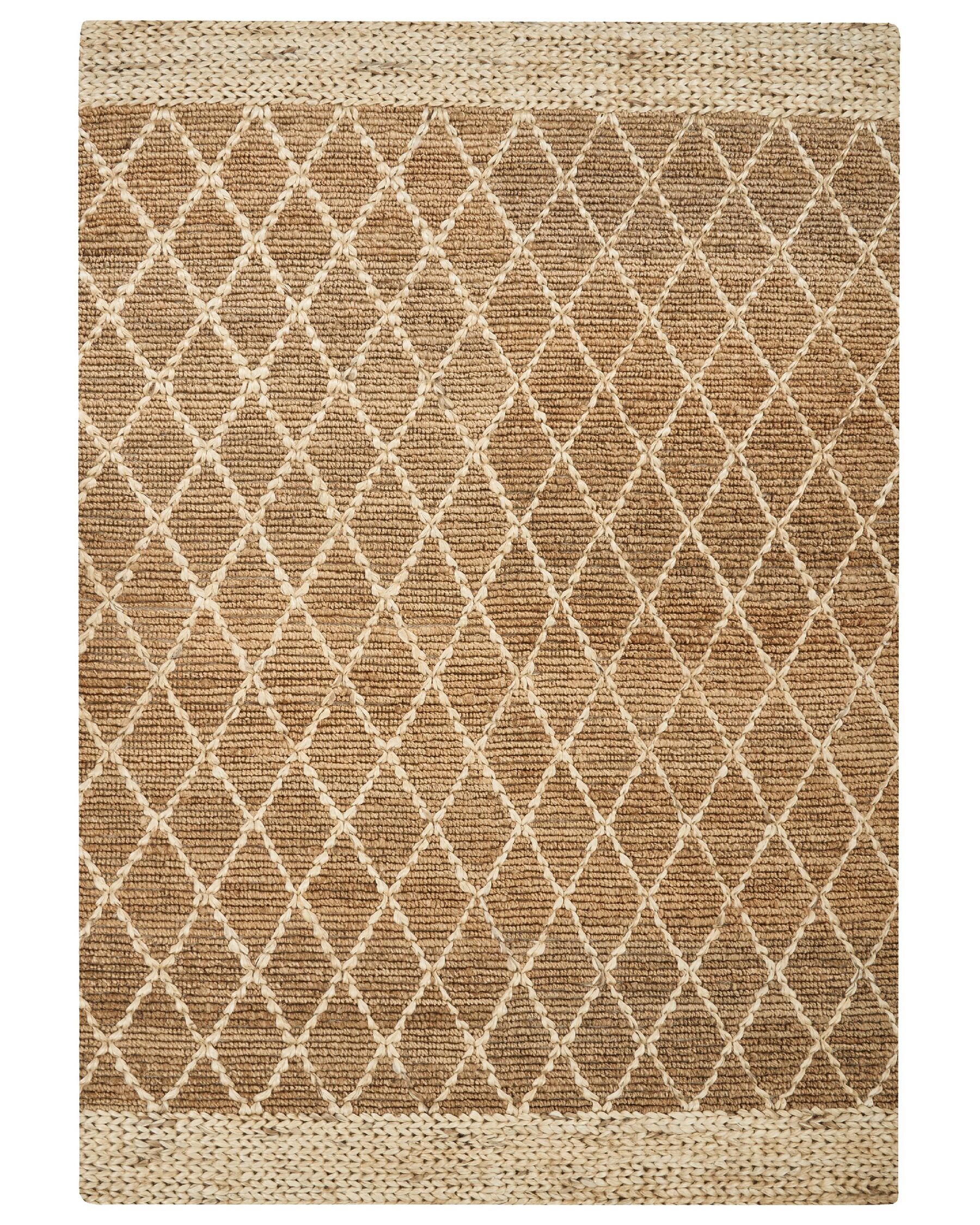 Jutový koberec 160 x 230 cm béžový ZORAVA_886277