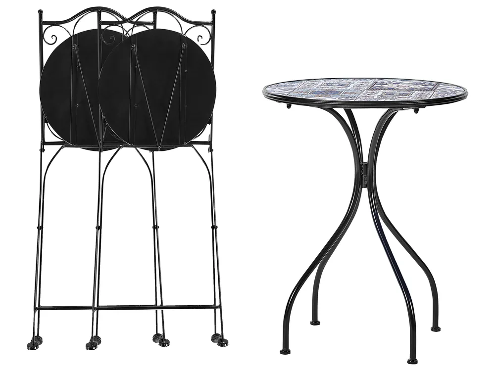 Set bistrot Pieghevole CIVITA Metallo Nero_922452