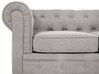 Sofa Set hellgrau 4-Sitzer CHESTERFIELD_797125