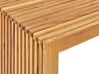 Conjunto de mesa con banco y 2 taburetes de jardín de madera de acacia BELLANO_922140