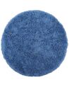 Dywan shaggy okrągły ⌀ 140 cm niebieski CIDE_746890