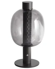 Wireless LED Table Lamp PULANGI with Dimmer Metal Black_955233