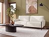 Sofa 3-Sitzer SKARO Chenillegewebe Cremeweiss