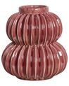 Stoneware Flower Vase 28 cm Red WATERMOSS_935267