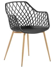 Set of 2 Dining Chairs NASHUA Black_775283
