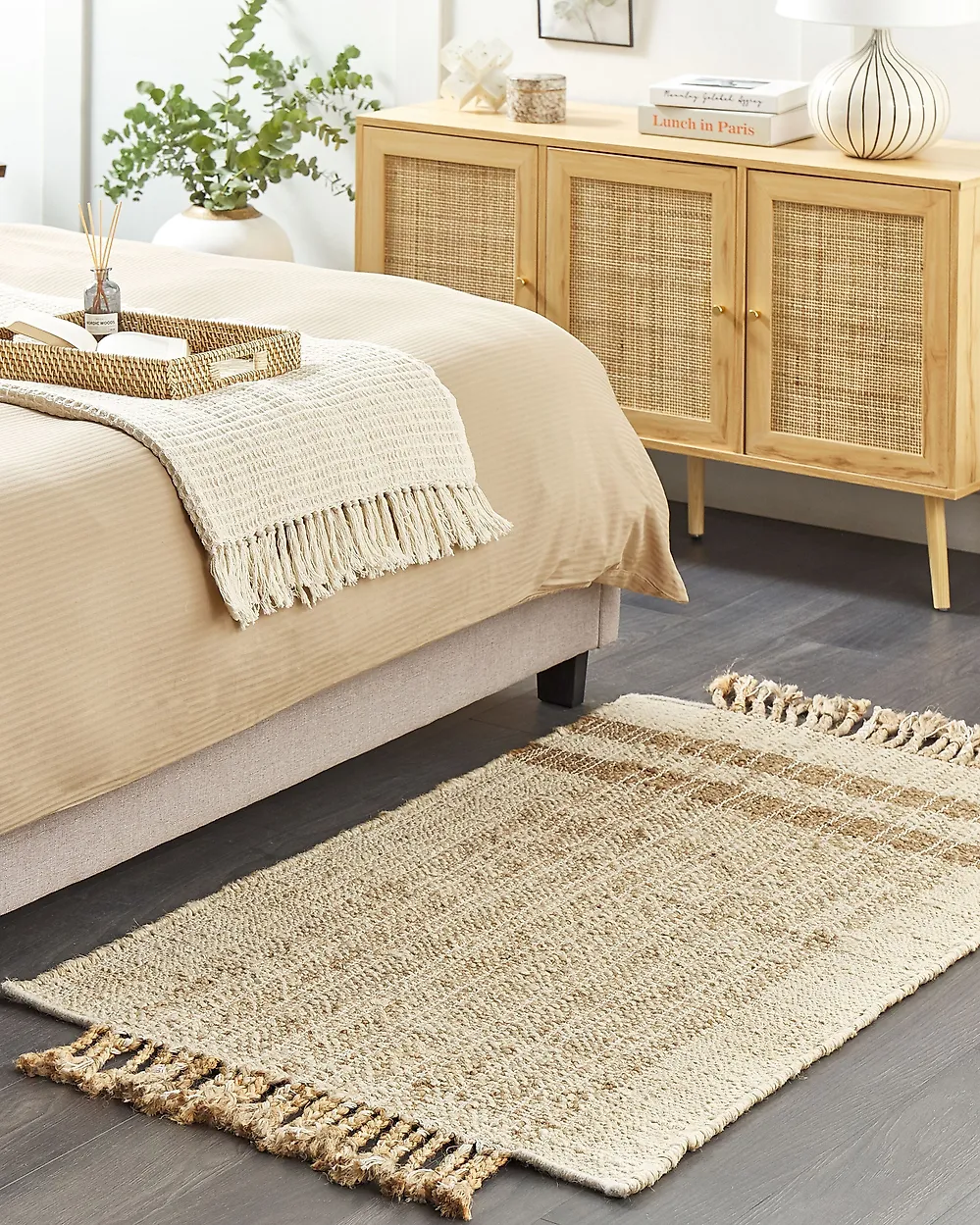 Teppich ORTAOBA Beige 80 x 150 cm Jute_1182492