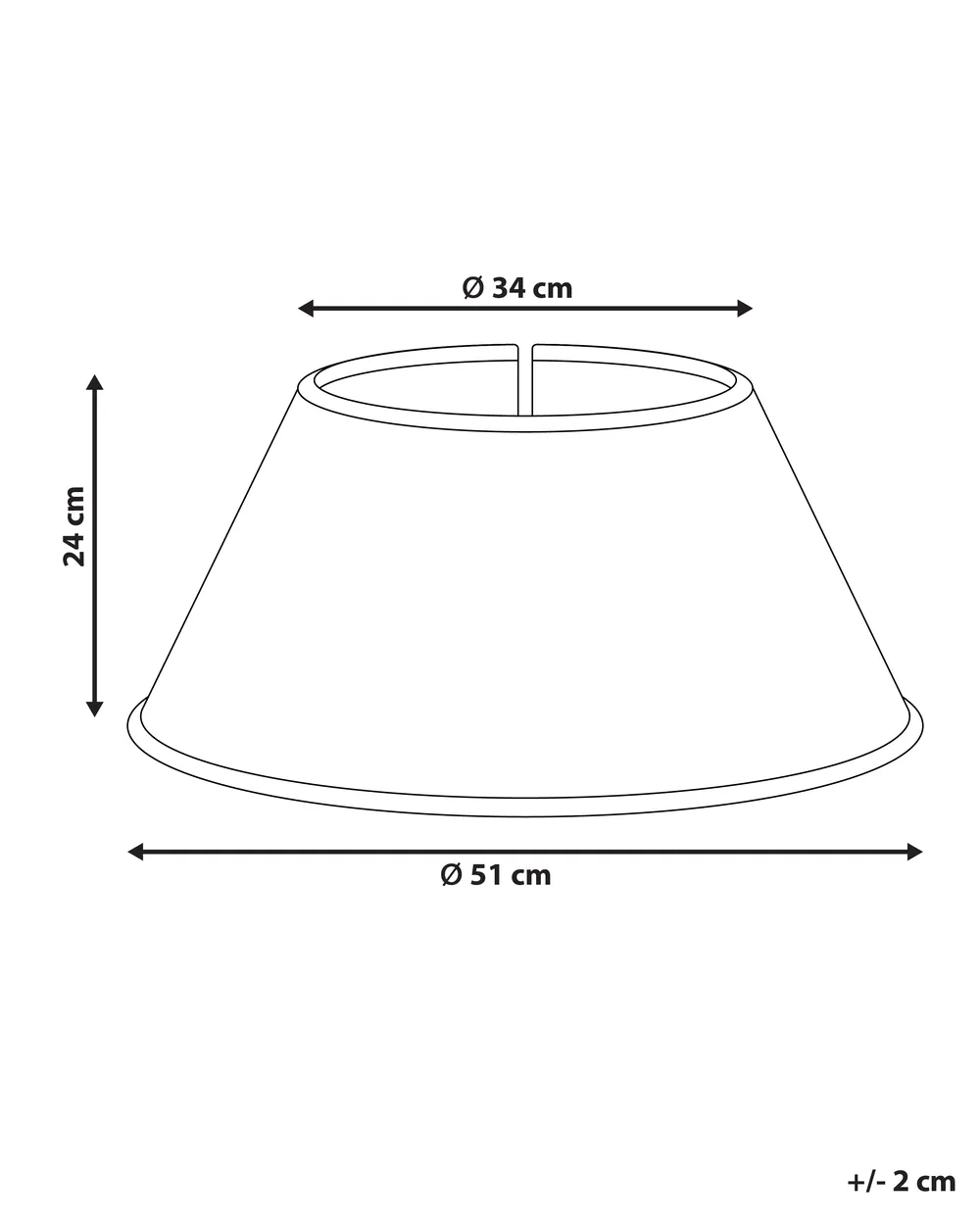 Osłonka pod choinkę HIVER 51 cm Trawa morska Naturalny_1011203
