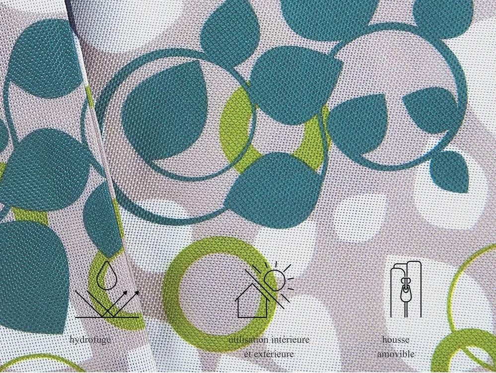 Pouf poire 300 L FUZZY 140 cm 180 cm Multicolore_1005133
