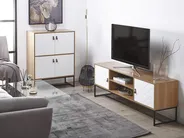 TV Stand NUEVA Light Brown/ White_787485