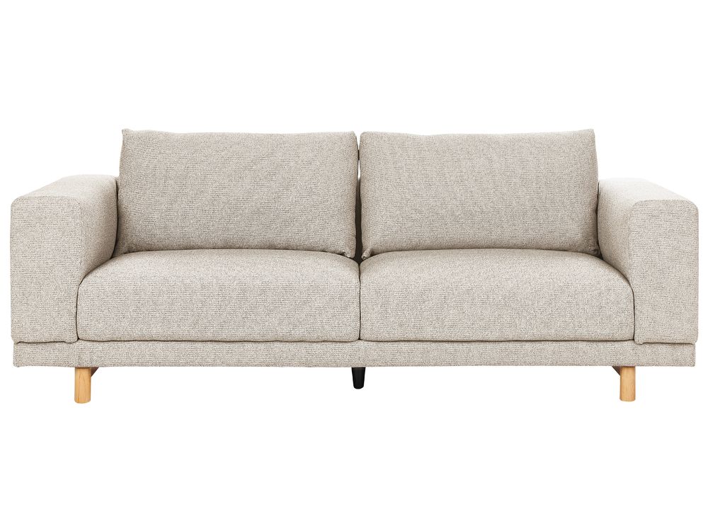 Divano 3 posti NIVALA Tessuto Beige chiaro