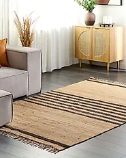 Rug ERICEK Beige 160 x 230 cm Jute_1183585