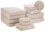Set of 11 Towels ATAI Cotton Beige_797621