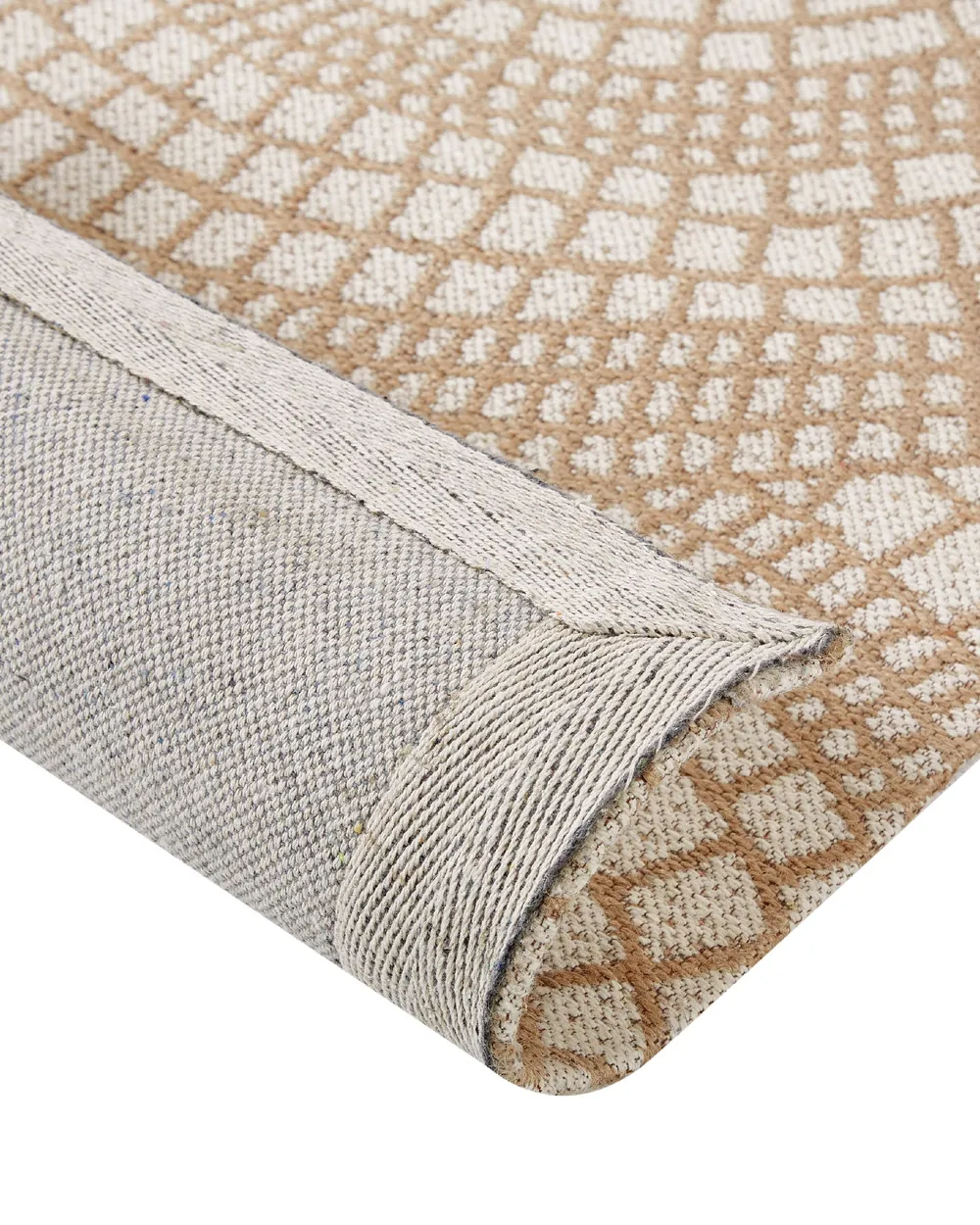 Tappeto ARIBA Bianco Beige 160 x 230 cm Iuta_852821