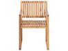Zestaw ogrodowy z certyfikowanego drewna stół i 8 krzeseł z poduszkami zielonymi SASSARI II_924057