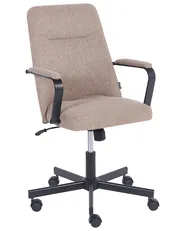 Office Chair CAROGA Fabric Light Brown_1082939