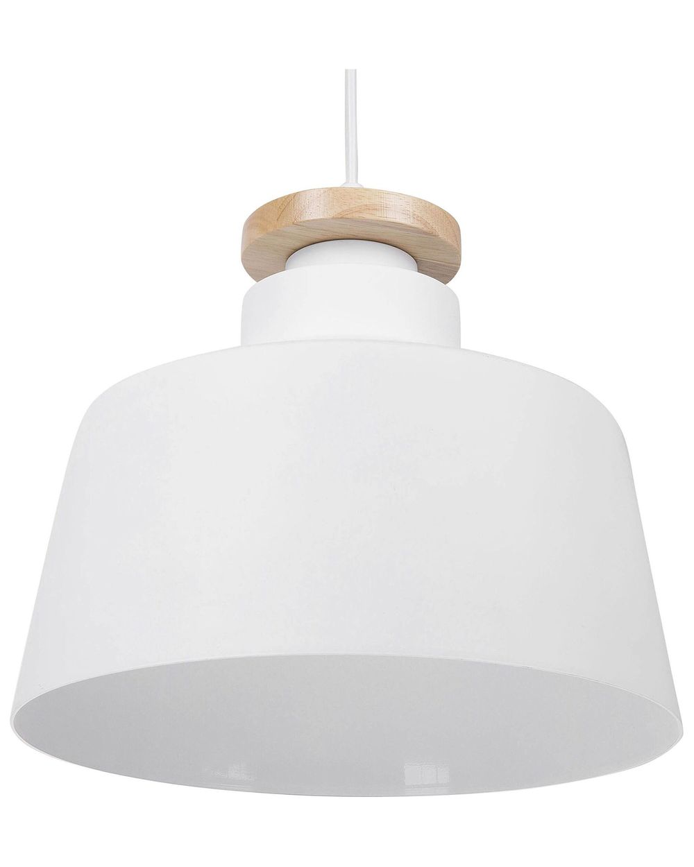 Pendant Lamp DANUBE Metal White Beliani