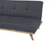 Divano letto 3 posti FROYA Tessuto Grigio scuro_722484