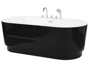 Freestanding Bathtub EMPRESA 1700 x 800 mm with Fixtures Black_811219
