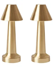 2 Draadloze oplaadbare tafellampen - Snuffelmarkt