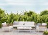 4 Seater Aluminium Garden Sofa Set White SERLA_930767