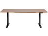 Elektricky nastavitelný psací stůl 180 x 80 cm tmavé dřevo/černý DESTINAS_899736