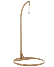 Hanging Chair with Stand ALLERA PE Rattan Beige_803280