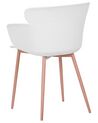 Lot de 2 chaises de salle à manger blanches SUMKLEY_783751