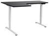 Electric Adjustable Left Corner Desk 160 x 59 cm White and Black DESTINES_927719