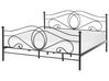 Dekorativní černá kovová postel 180x200 cm LYRA_676926