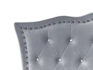Cama Veludo METZ 90 x 200 cm Cinzento_861364