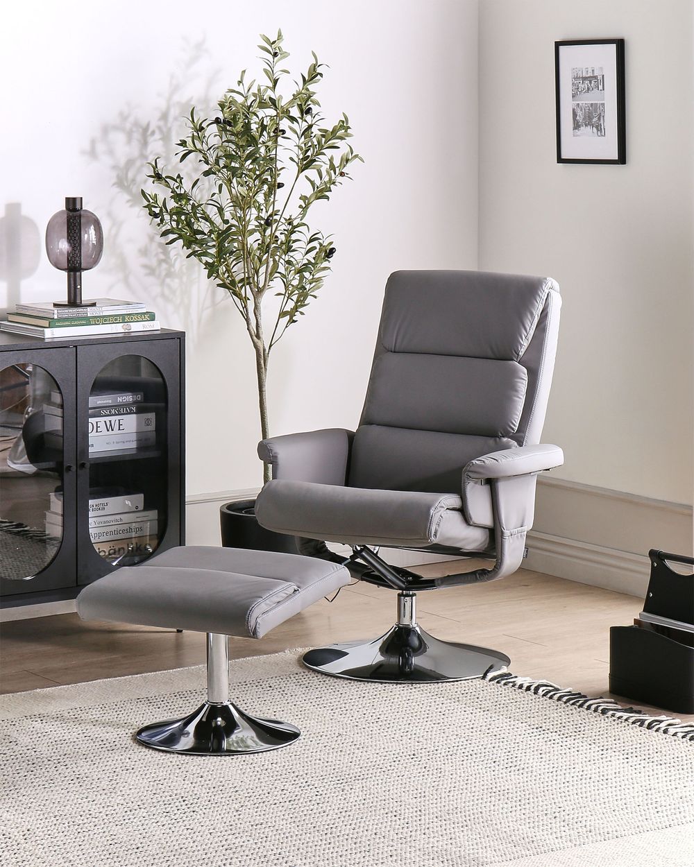 Cadeira de massagem LEGEND Pele sintética Cinzento