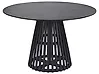 Dining Table MESILLA Black 120 cm 120 cm Acacia Wood