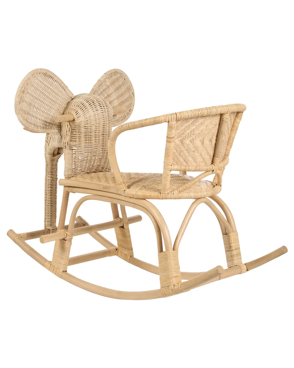 Sedia a dondolo per bambini Elefante AMPOLLINO Rattan Naturale_932118