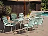 Garden Dining Set 6 Seater TERENZO Metal Mint Green