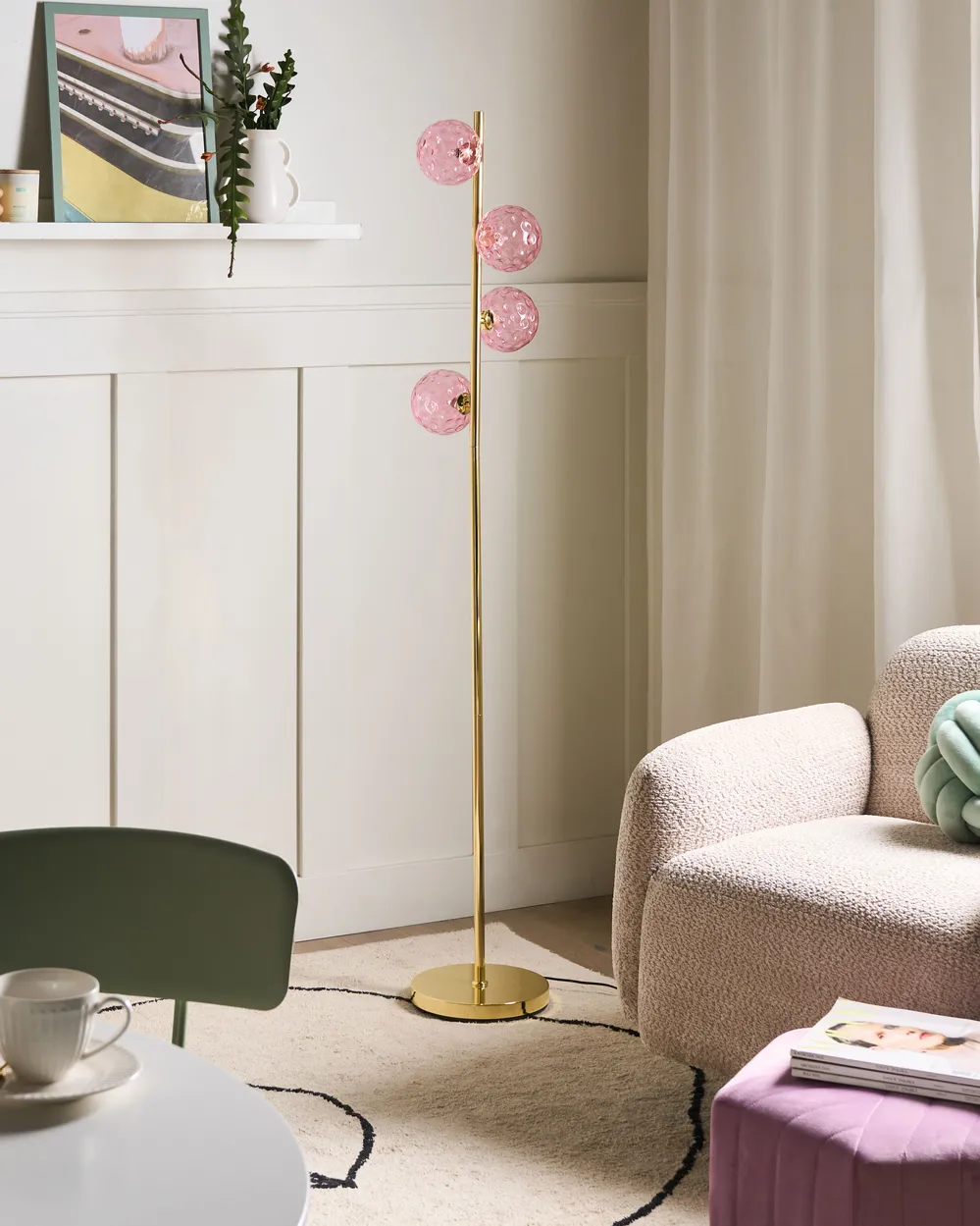 Floor Lamp ANADYR Glass Pink_1033592