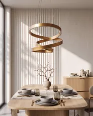 Lampa wisząca LED WANLI Metal Złoty_1149675