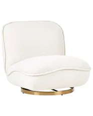 Poltrona girevole MUREN Tessuto Bianco sporco_1072922