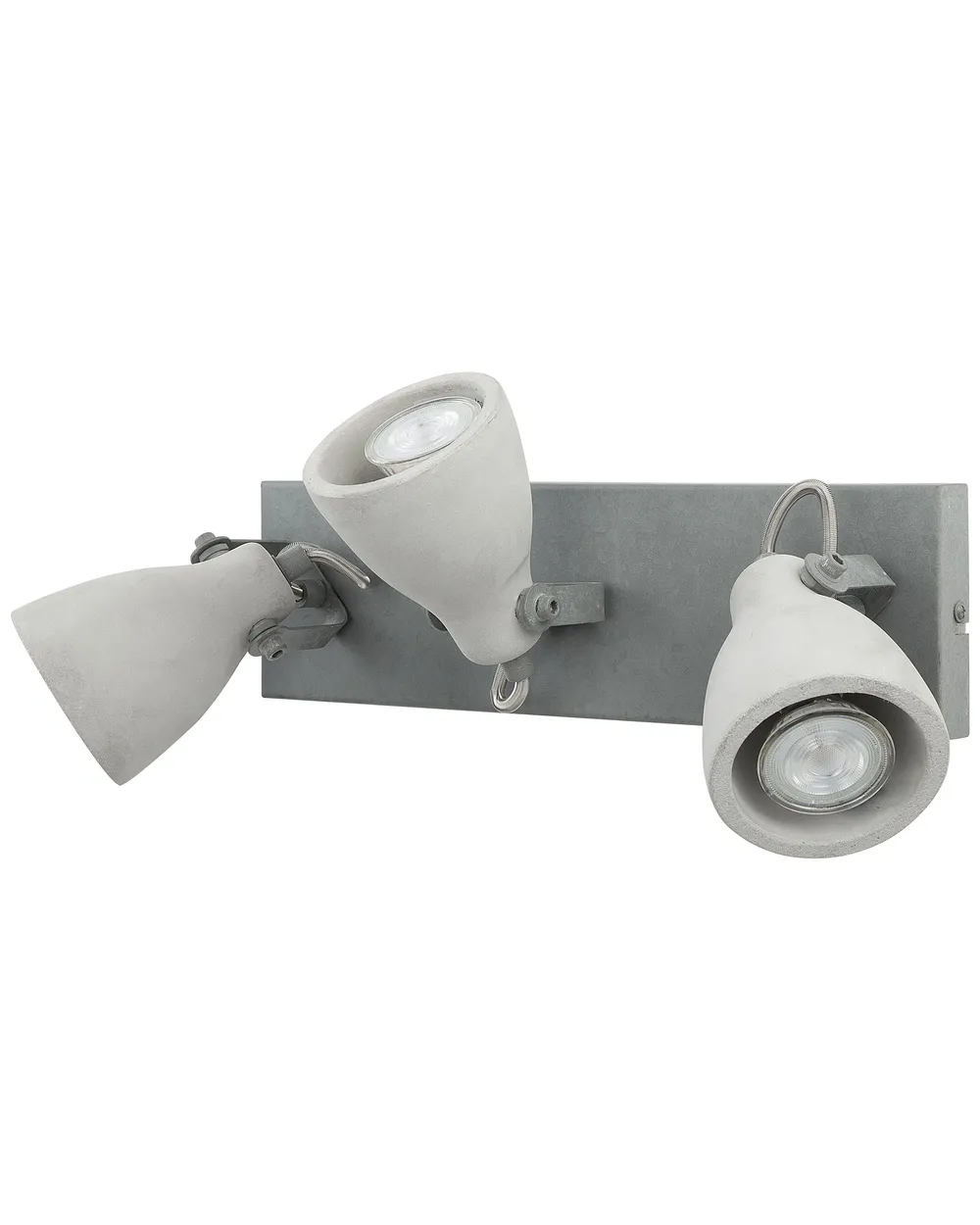 3 Light Spotlight MISTAGO Adjustable Concrete Grey_730564