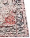Teppich Baumwolle rot / beige 200 x 300 cm orientalisches Muster Kurzflor ATTERA_852176