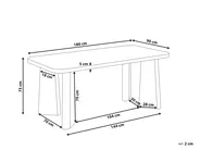 Tavolo da pranzo ATLIN Nero 180 cm 90 cm_943800