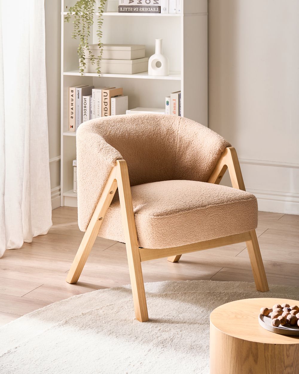 Sillón SKEI Bouclé Beige