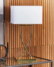 Table Lamp YASUNI Metal White/ Gold_825509
