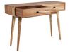 Konzolový stolík z akáciového dreva s 2 zásuvkami svetlé drevo FULTON_892058